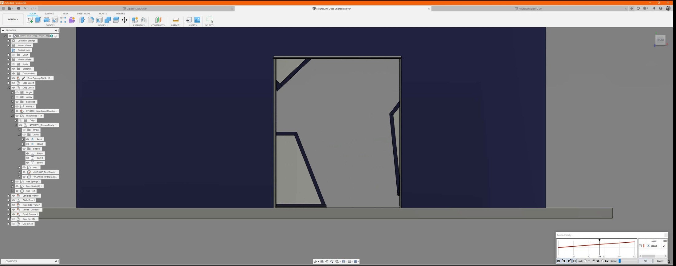 Pneumatic Sci-Fi Door