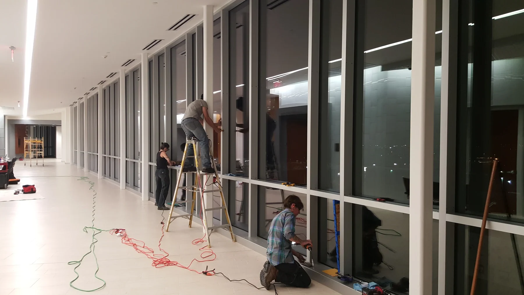 Sky Veil installation inside the courthouse